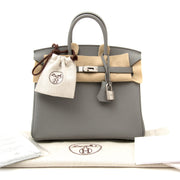 skip the waiting list and shop safe online your Brand New Birkin 25 Gris Mouette Togo PHW