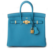 Brand New, never worn Hermes Birkin 25cm Turquoise togo 2016 available