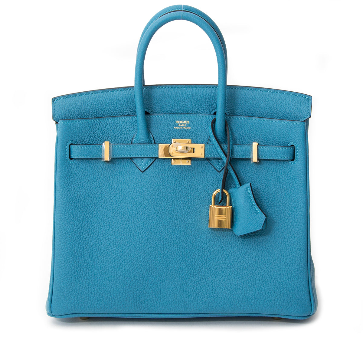 Brand New, never worn Hermes Birkin 25cm Turquoise togo 2016 available