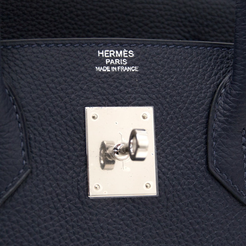 For sale: Hermes Birkin 30 Bleu Nuit Togo, available on the website www.labellov.com, worldwide shipping!