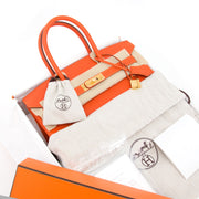 shop your designer luxury secondhand rare Brand New Hermes Birkin 30 Feu Epsom GHW
