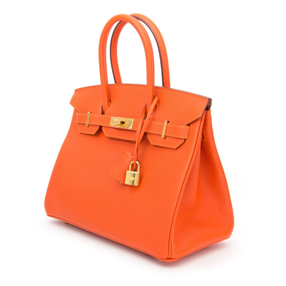 skip the waitinglist secondhand Brand New Hermes Birkin 30 Feu Epsom GHW