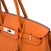 Hermès Birkin 35 Orange Togo PHW 100% authentic