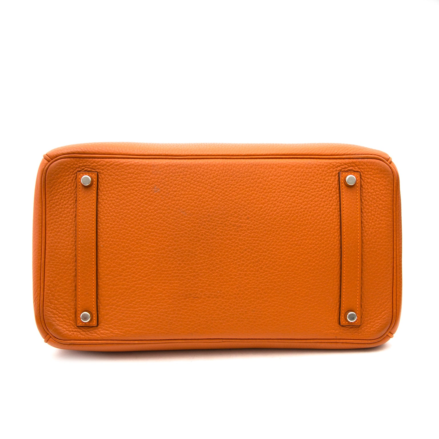 Hermès Birkin 35 Orange Togo PHW for sale with worldwide shipping