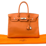 Acheter en ligne chez Labellov.com Hermès Birkin 35 Orange Togo PHW