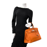 Achetez Hermès Birkin 35 Orange Togo PHW en ligne chez Labellov.com