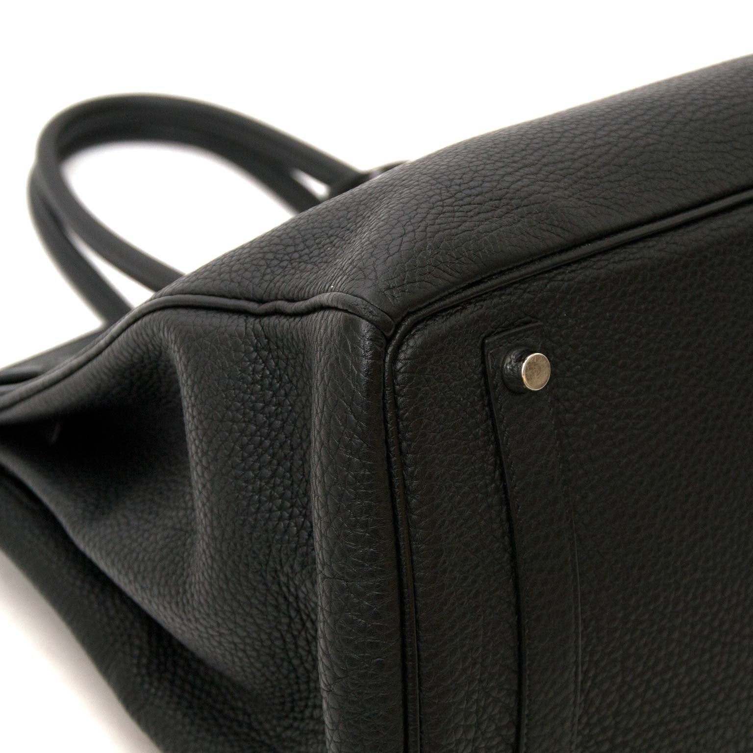 Hermès Birkin 35 Togo Doublure Chevre Pigmente Noir Accastillage Palladium