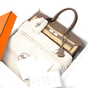 acheter en ligne pour le meilleur prix Never Used Hermes Birkin 35 Togo Etoupe PHW