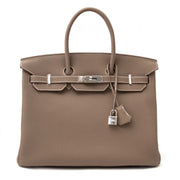 Never Used Hermes Birkin 35 Togo Etoupe PHW
