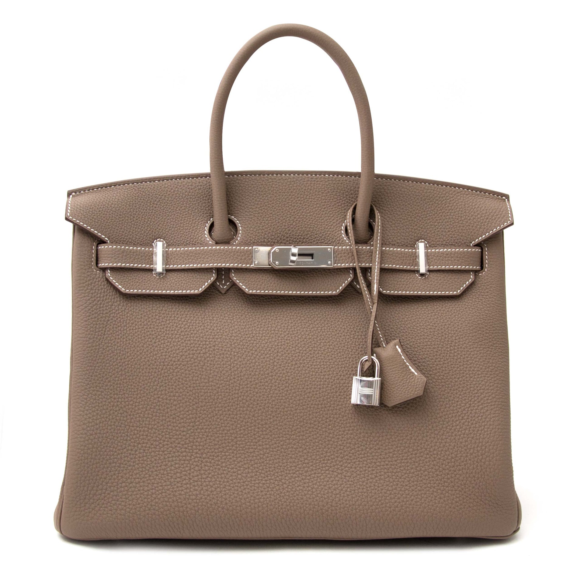 Never Used Hermes Birkin 35 Togo Etoupe PHW