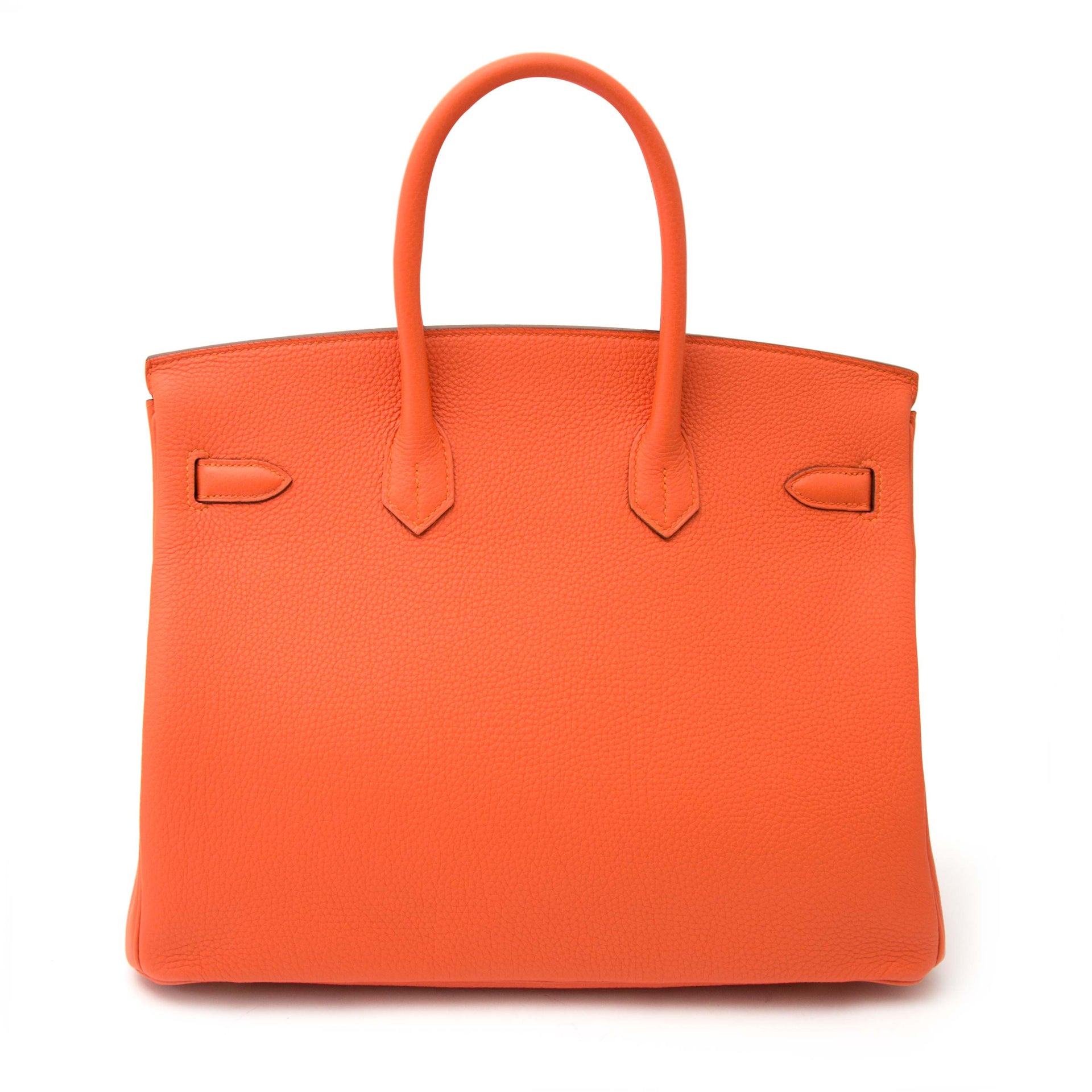 acheter en ligne chez labellov.com 100% authentique hermes birkin 35 togo feu orange
