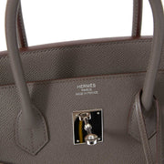 Achetez secur en ligne votre sac à mains Hermès Birkin en veau Epsom couleur Etain pour le meilleur prix