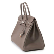Hermès Birkin 35 Epsom Etain PHW for sale at Labellov second hand luxury