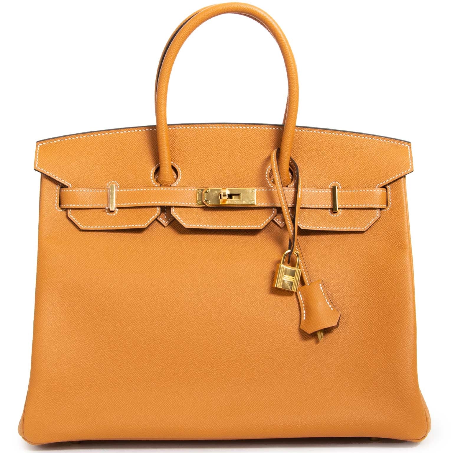 Hermès Birkin 35 Veau Epsom Toffee GHW for the best price at Labellov secondhand luxury