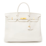 Hermès Birkin 40 White Taurillon Clemence GHW