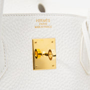 Hermès Birkin 40 White GHW at Labellov