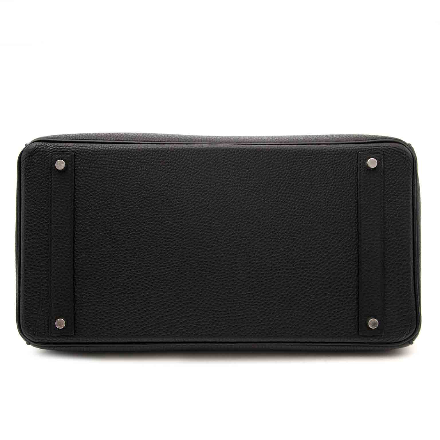 Koop veilig en 100% authentiek uw hermes birkin 40 zwart clemence taurillon togo bij labellov.com