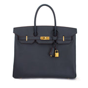 Brand New Hermès Blue Indigo Contour Birkin 35 Limited Veau Epsom Buy authentic secondhand Hermès bags at the right price at labelLOV vintage webshop. Safe and secure online shopping. Koop authentieke tweedehands Hermès tassen met juiste prijs bij LabelL