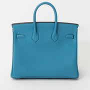 Hermes Birkin 25 cm turquoise togo leather now online www.labellov.com