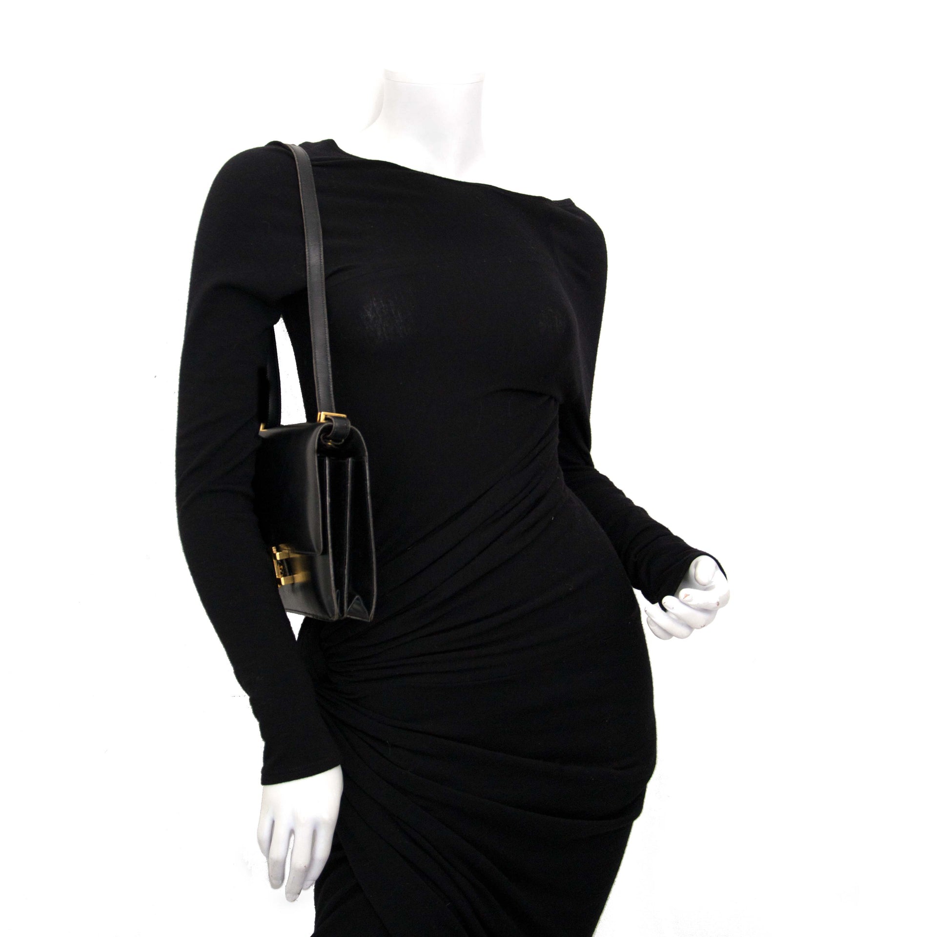 Authentique sac à main Hermès noir Chez Labellov