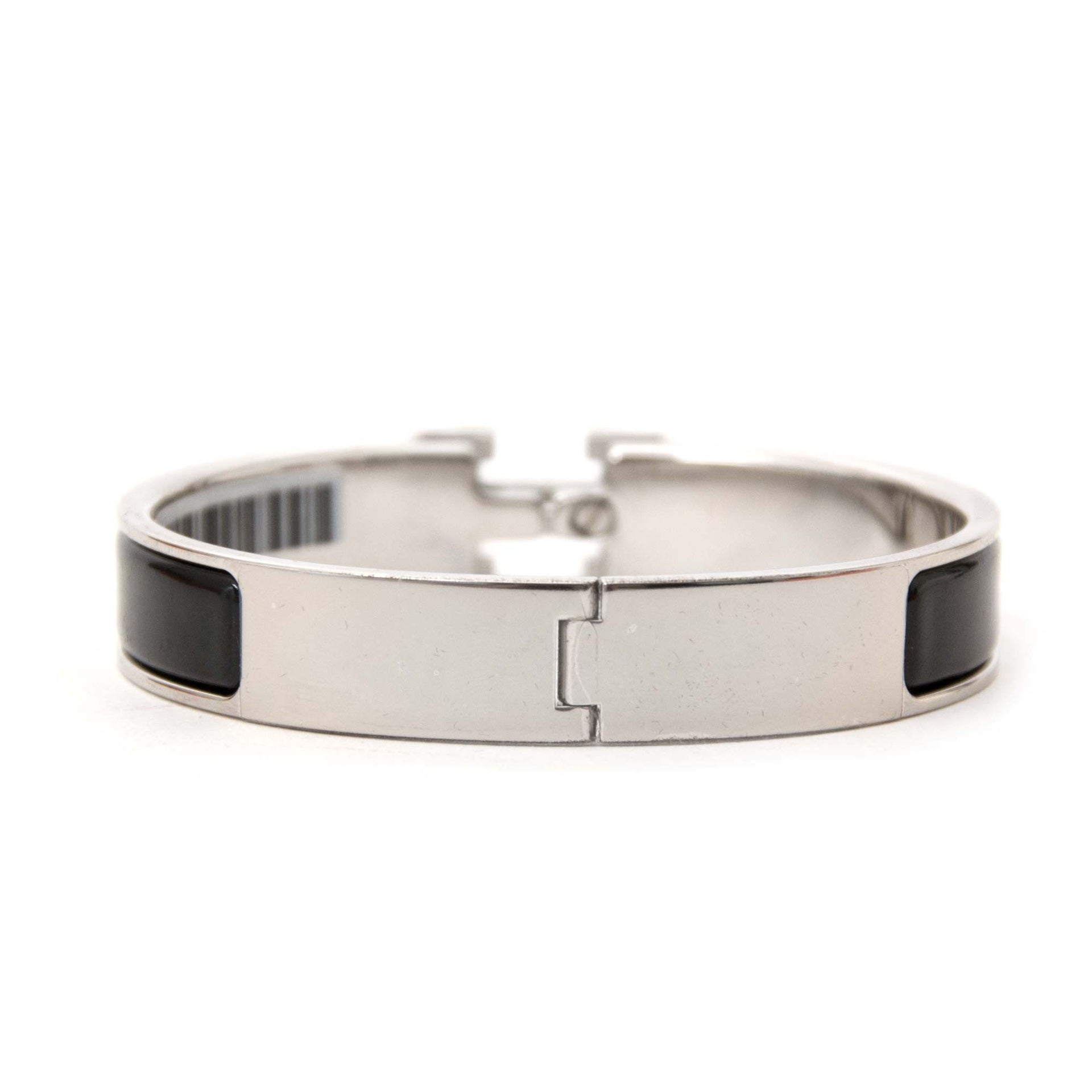 koop veilig online aan de beste prijs jou tweedehands Never Used Hermes Black H Bracelet