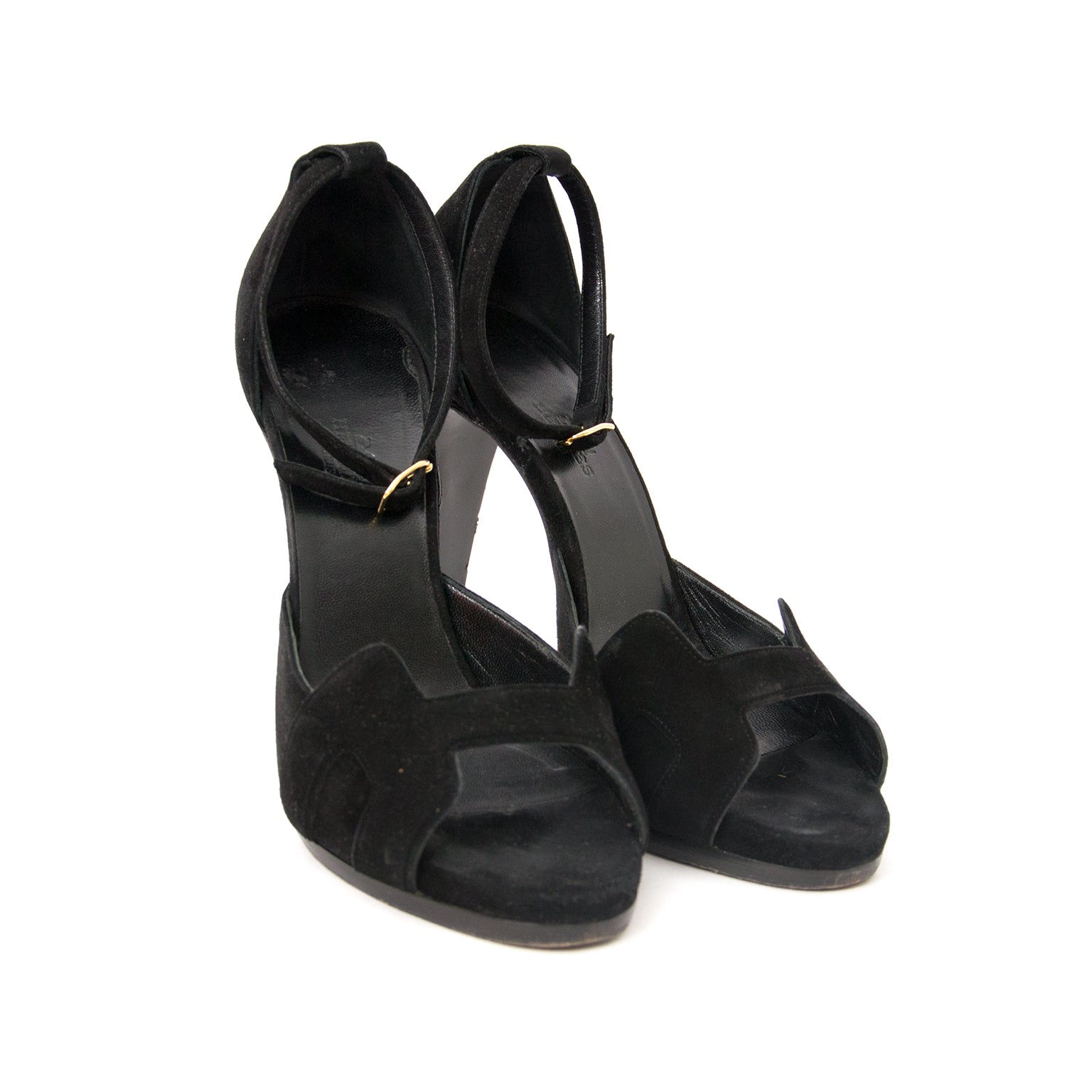 acheter en ligne pour le meilleur prix escarpins Hermès Suede Night Sandals - Size 39