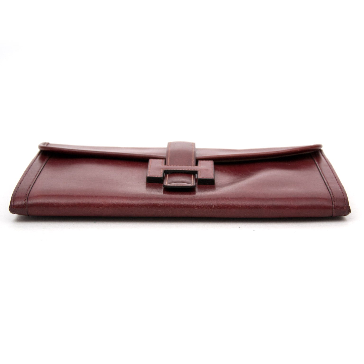Koop en verkoop uw Hermes Bordeaux Jige clutch aan de beste prijs van 2017