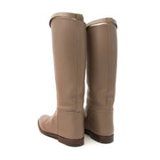 stunning secondhand Hermes Etoupe Bottes Jumping Veau Swift Forme Jopanais