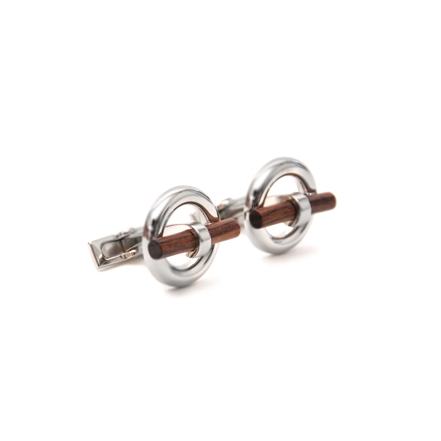 acheter en ligne seconde main Hermès Mini Chaîne d'Ancre Silver and Wood