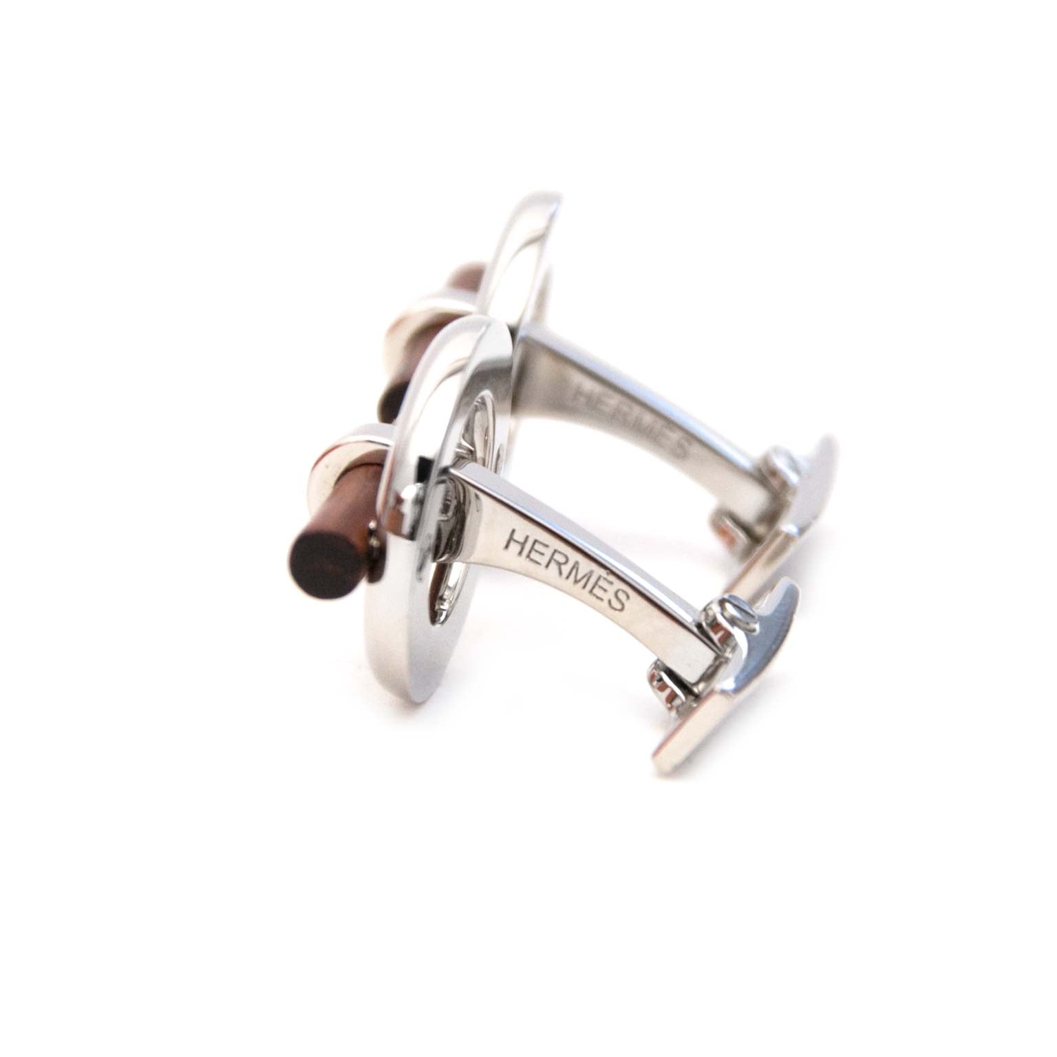shop safe online your secondhand Hermès Mini Chaîne d'Ancre Silver and Wood