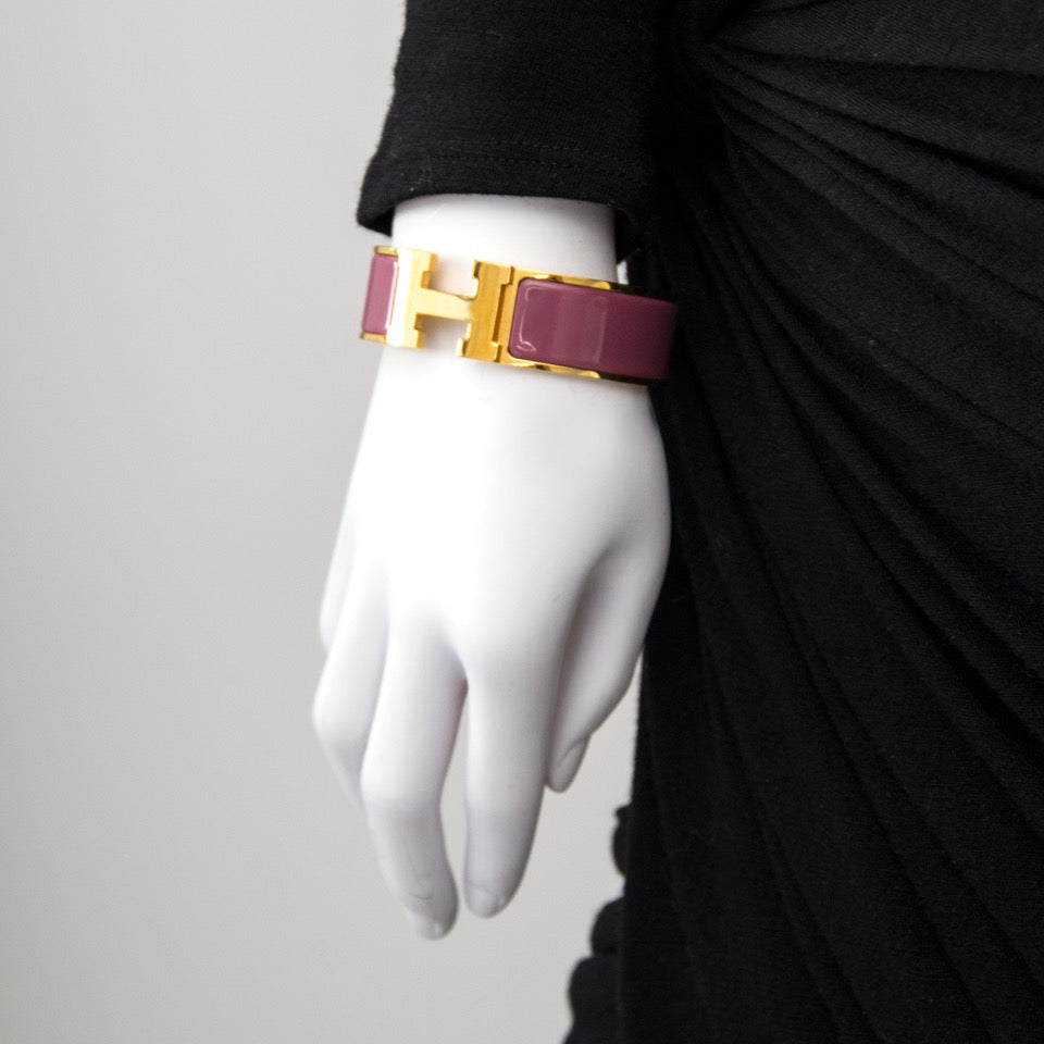 Hermès Bracelet Clic Clac Lilac