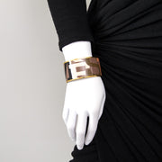 Koop veilig online tweedehands Hermès Printed Enamel Bangle Bracelet net als nieuw