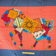 We buy and sell your secondhand designer scarfs Hermès Silk Carré 'A Cheval sur Mon Carré' by Balli Baret