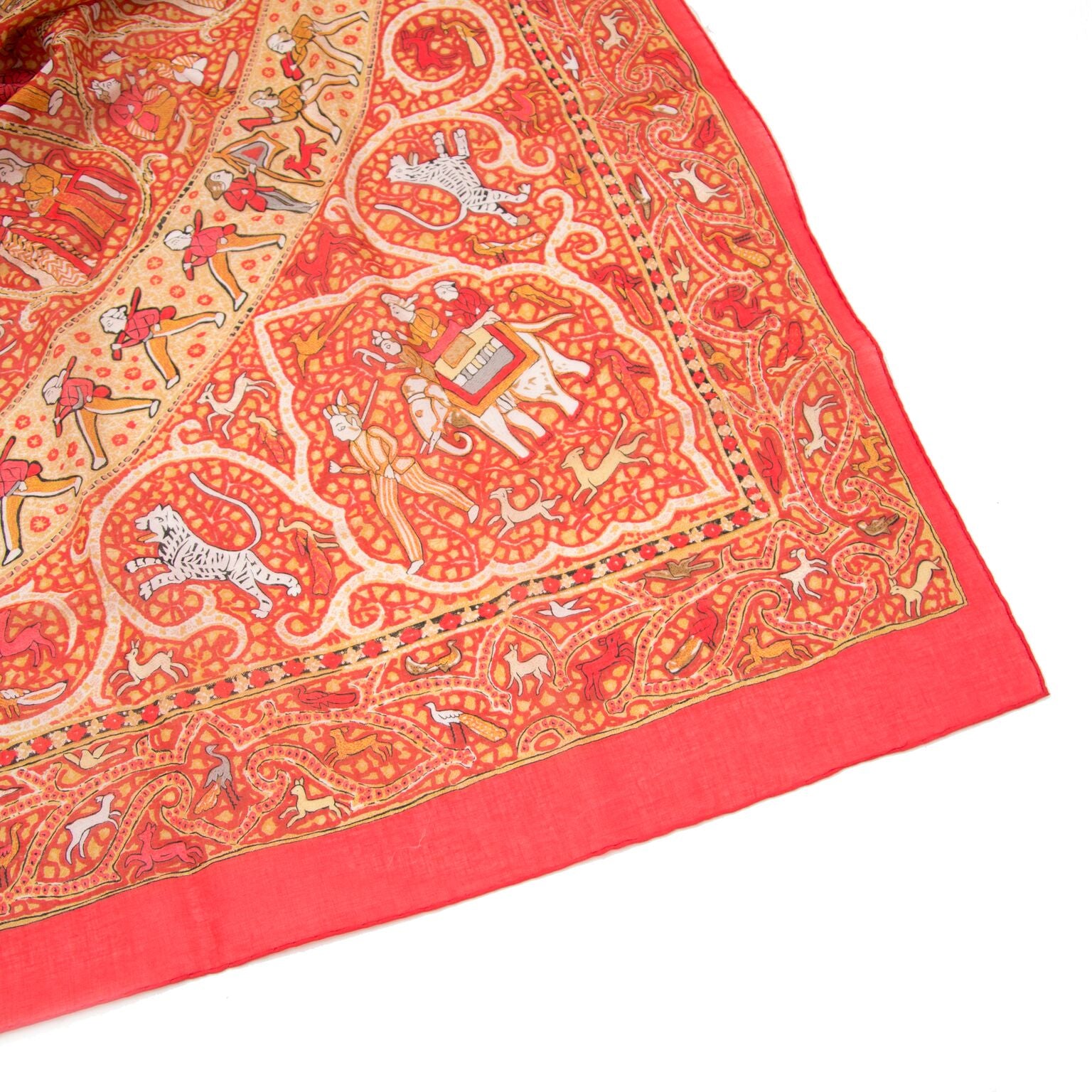 Beautiful orange pareo from Hermès