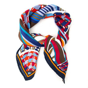 shop safe online at the best price Hermès Silk Scarf Carré 'Les Flots Du Cheval'