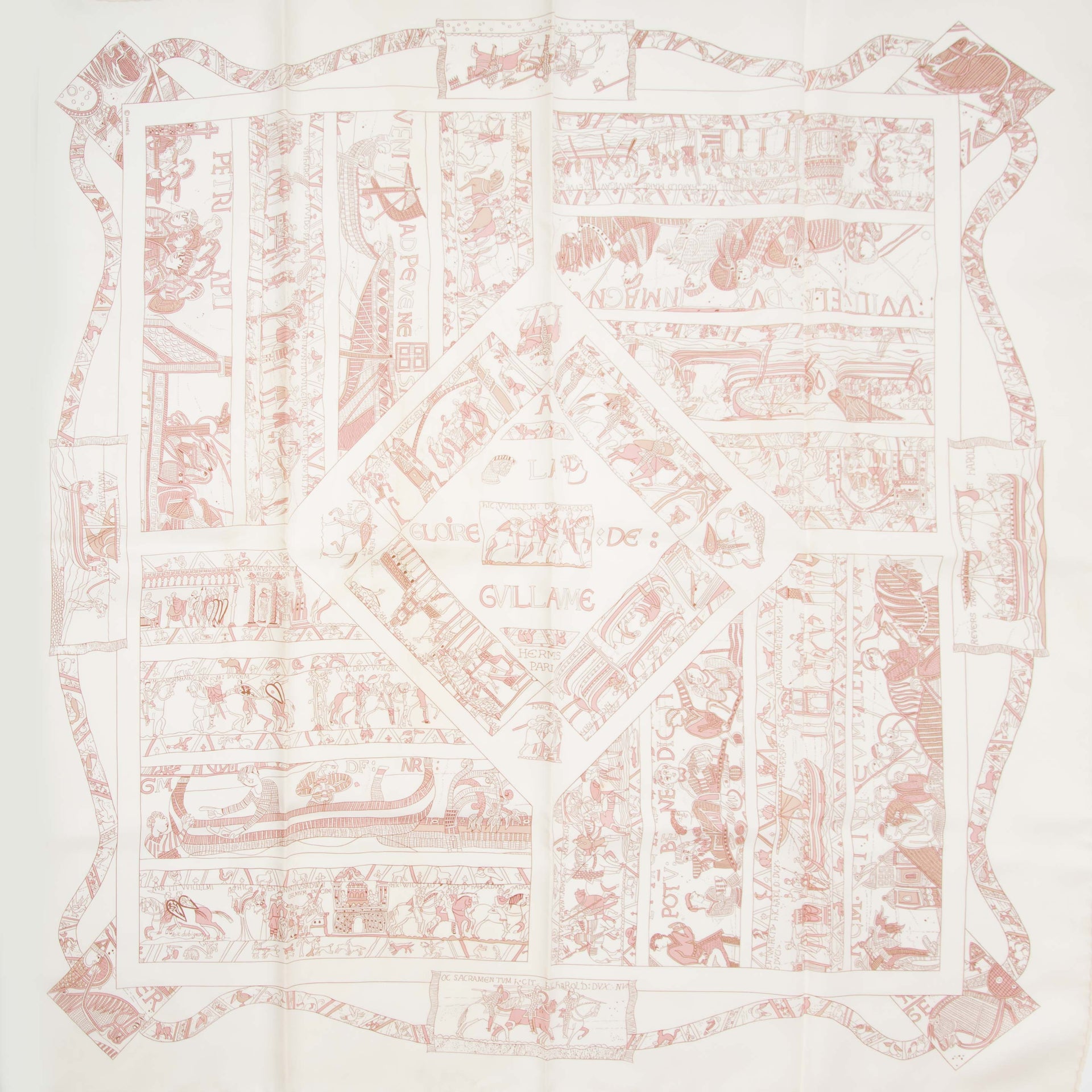 Hermès Carré in zijde La Gloire de Guillaume