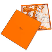 Hermès Silk Orange Bride De Gala Scarf