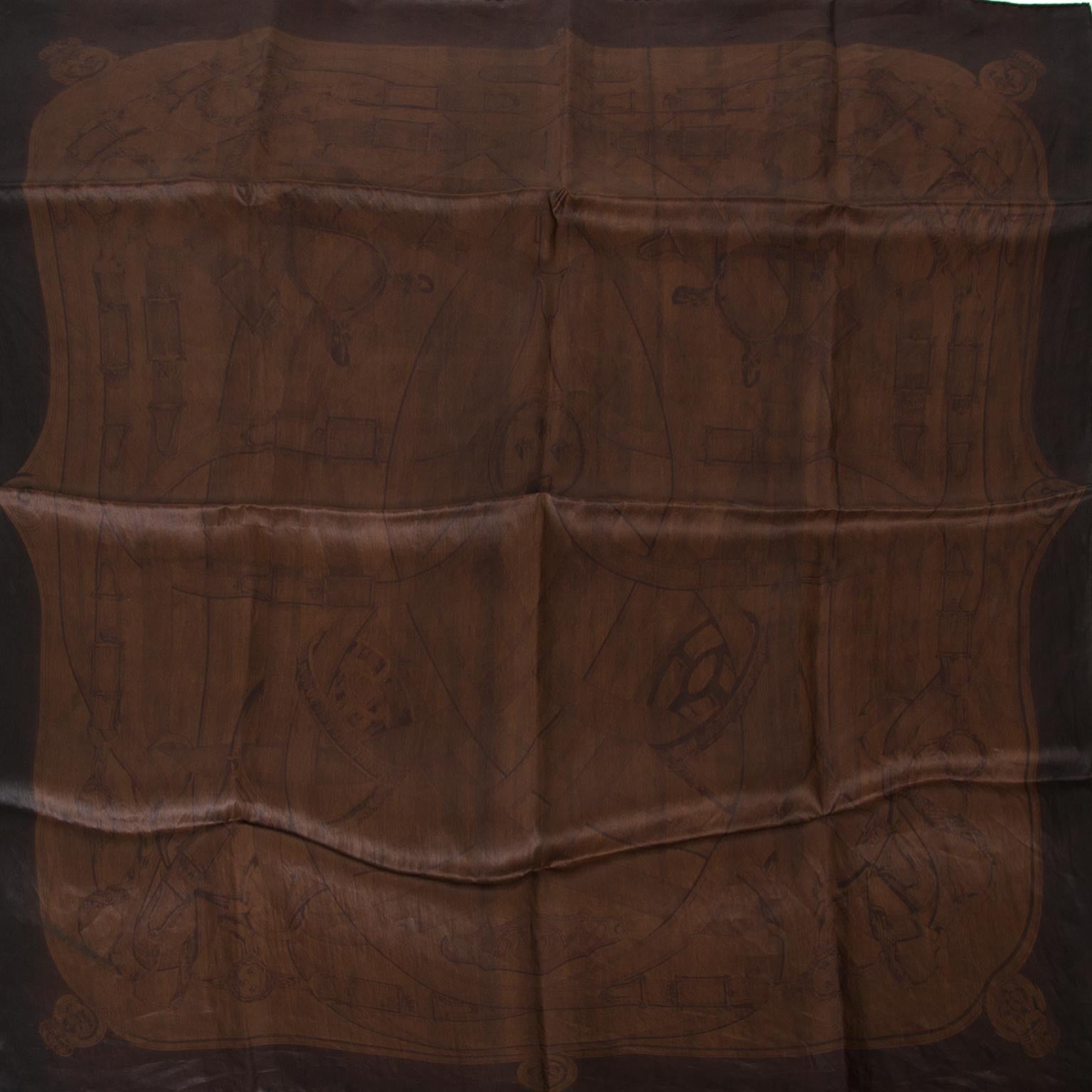 Hermès Carré Silk Scarf 'Cavalcadour' Dip Dye