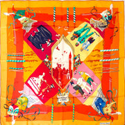 Hermes 'Le Carnaval De Vénice' Silk Carré Scarf Buy authentic designer Hermes secondhand scarves at Labellov at the best price. Safe and secure shopping. Koop tweedehands authentieke Hermes sjaals bij designer webwinkel labellov.