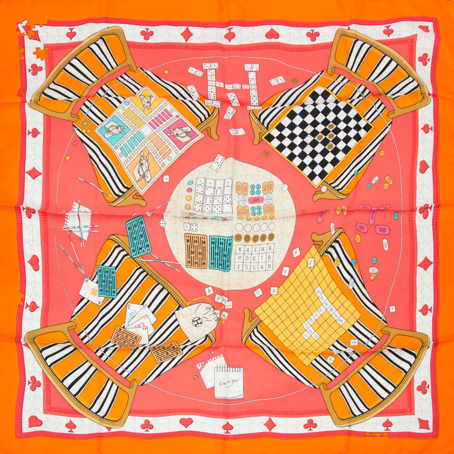 Are you looking for an authentic Hermès Carré Soie Faites de Jeux