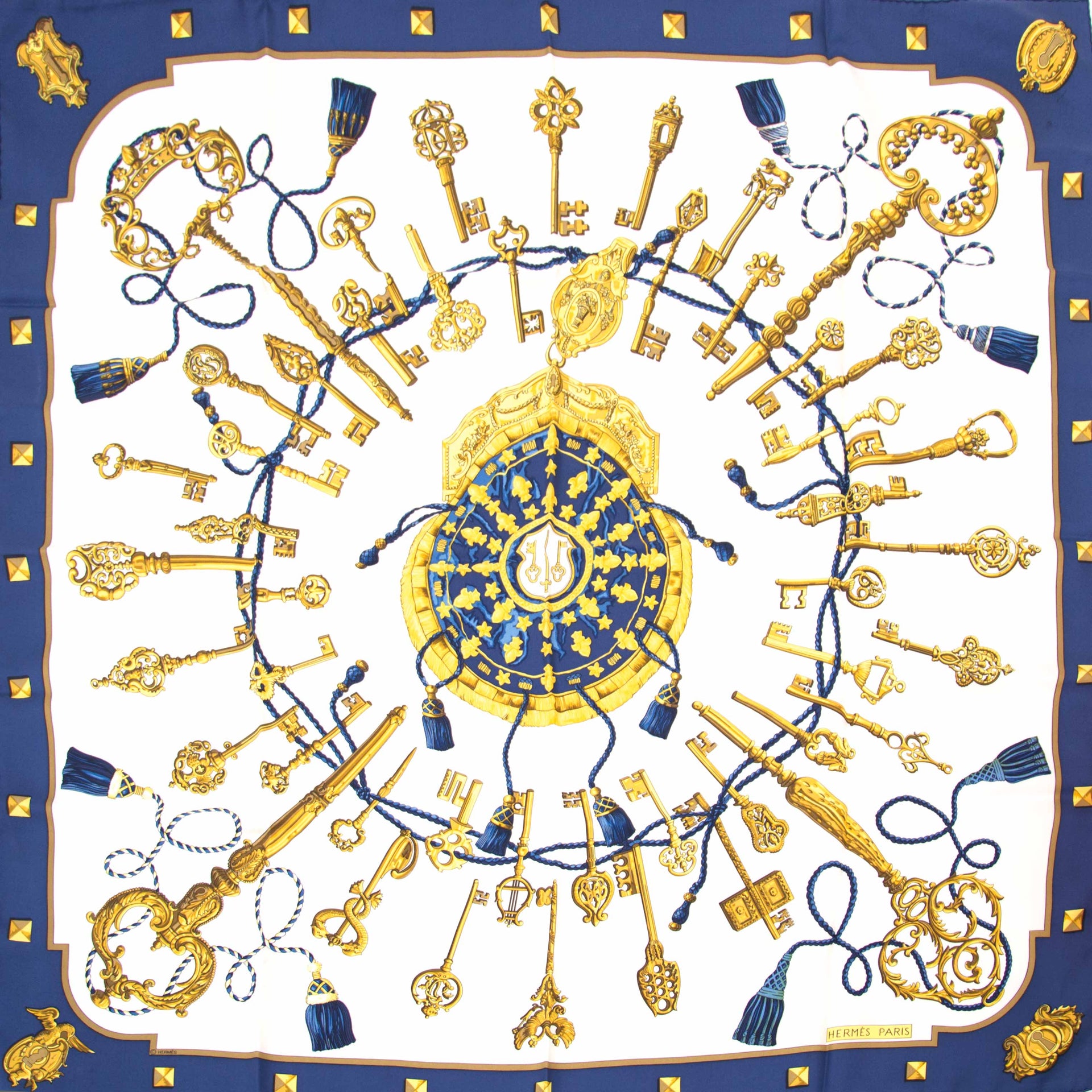 achetez maintenant en ligne Hermès Silk Scarf Carré Les Clefs chez labellov.com