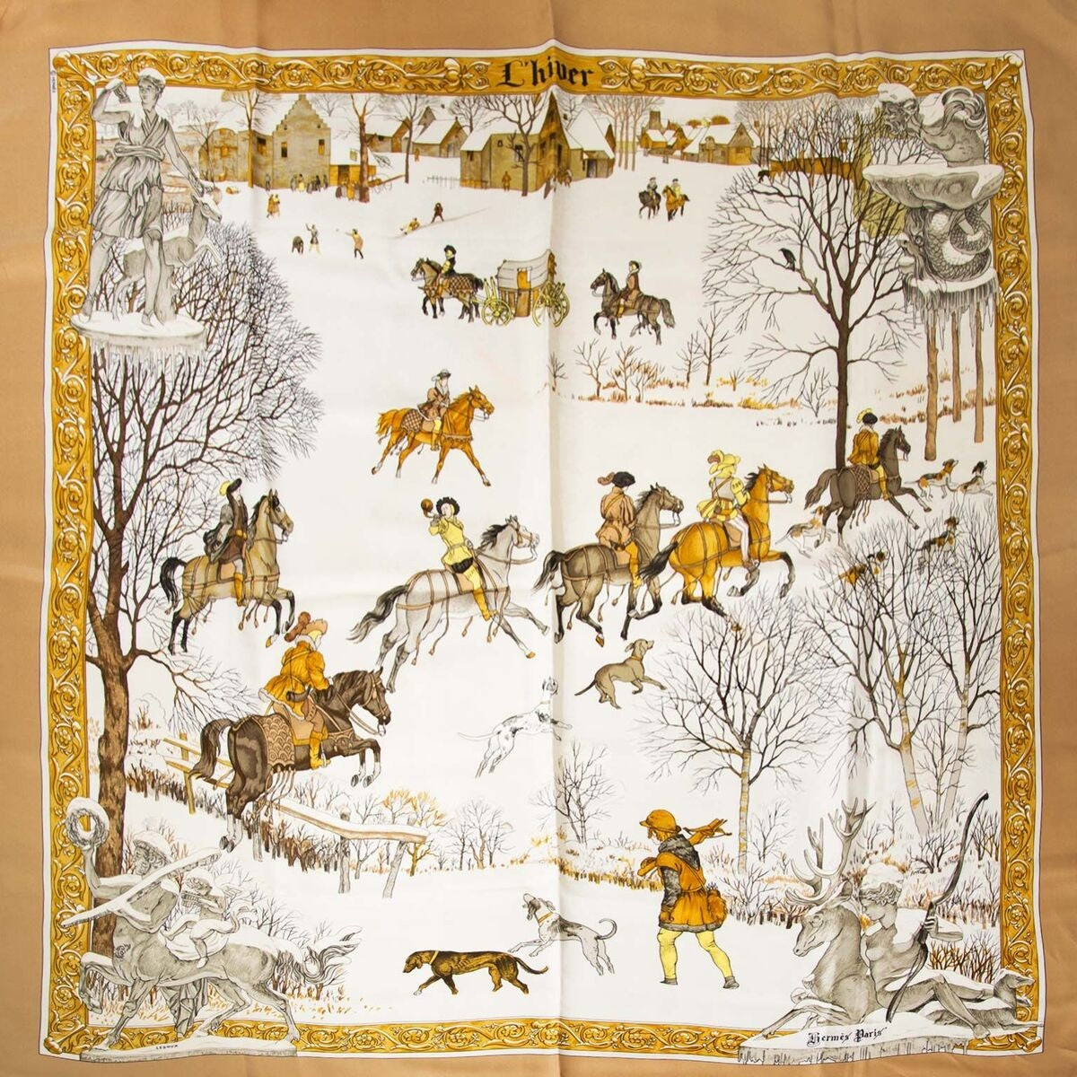 Koop authentieke tweedehands Hermes l’hiver carré aan een eerlijke prijs bij LabelLOV. Veilig online shoppen.