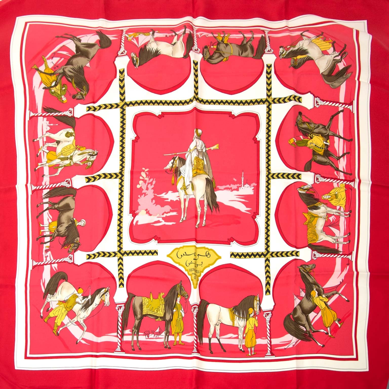 hermès carré cavaliers arabes scarf now for sale at labellov vintage fashion webshop belgium
