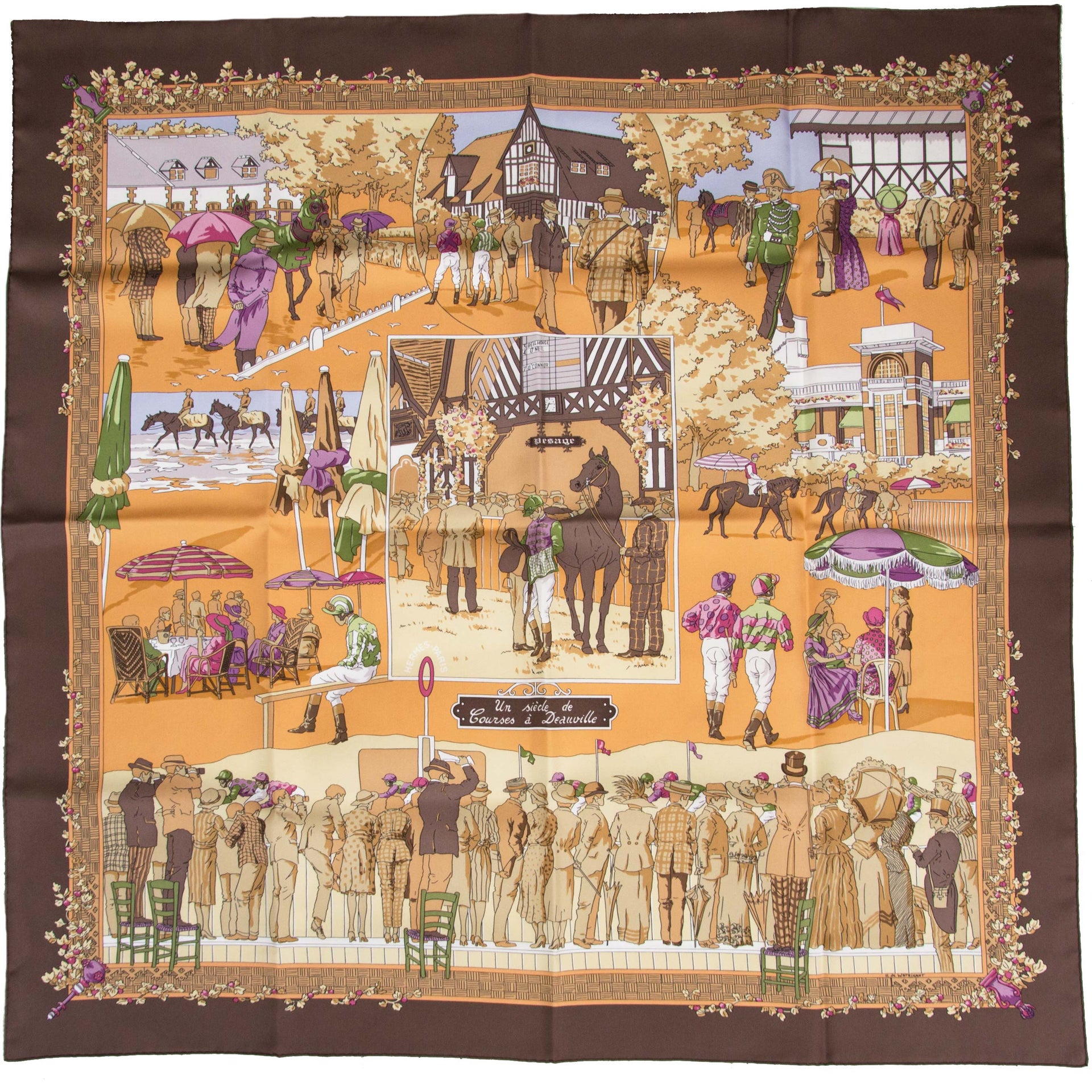 Hermès Un Siècle De Courses Ã  Deauville Silk Carré