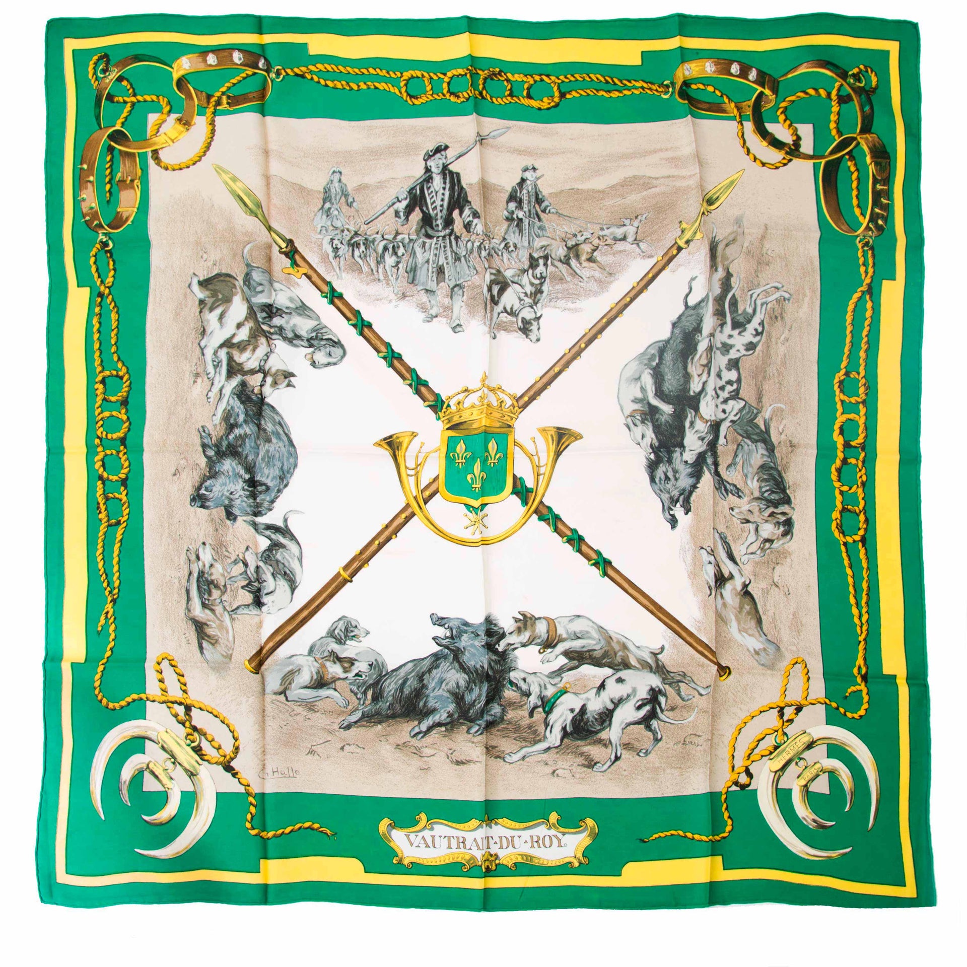 Hermès carré Vautrait-du-Roy by Charles J.Hallo