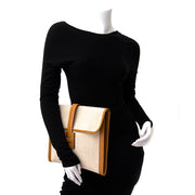 Hermes canvas envelope jige clutch For more vintage preloved or new luxury handbags, visit Labellov. The online platform offers a wide selection of authentic designer brands for the right price.