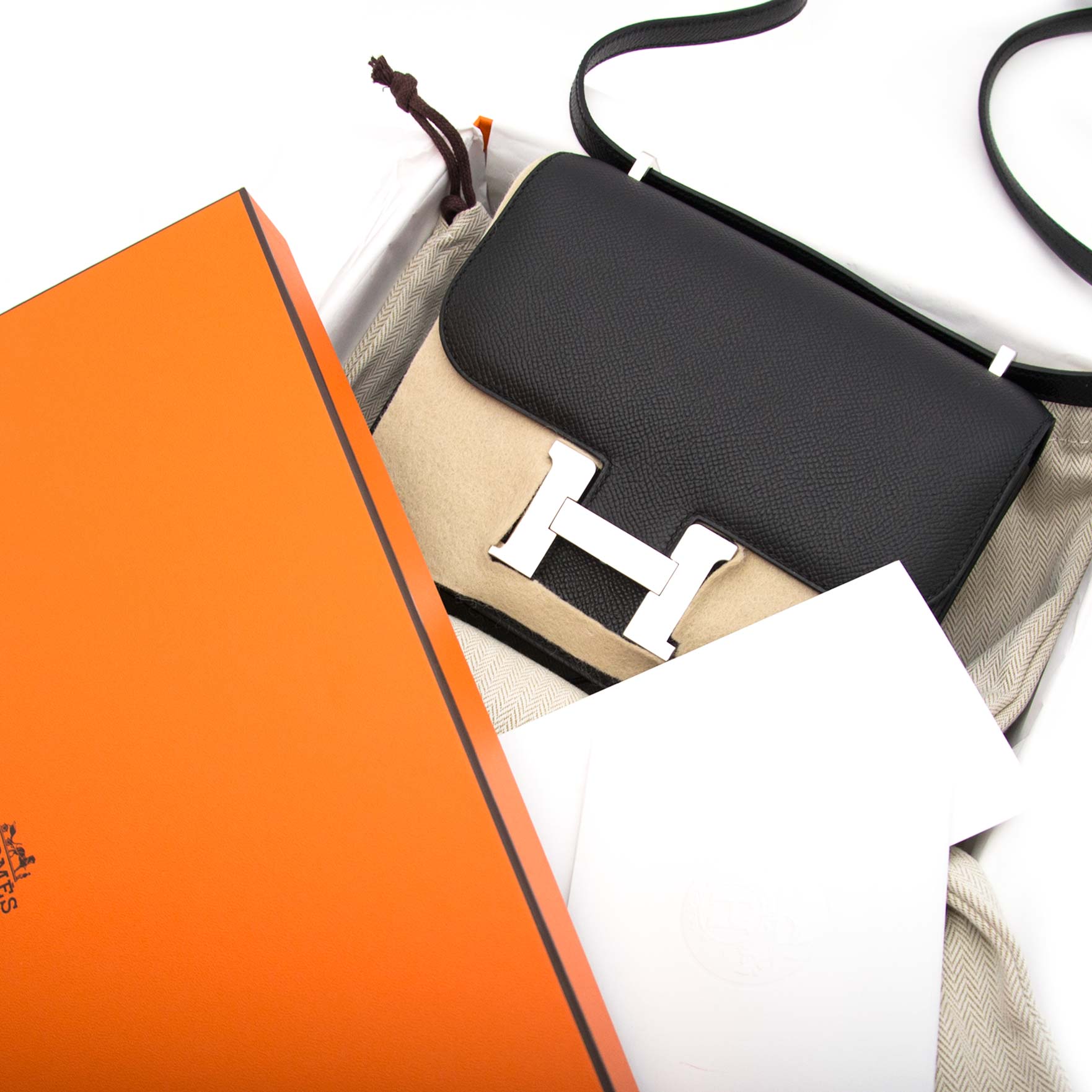 Hermès Constance 18 Epsom Black PHW