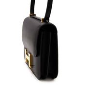 Never Used Hermès Constance 18cm Black Mini Veau Evercalf GHW new 2018