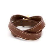 acheter en ligne Hermès Kelly Double Tour Marron GHW