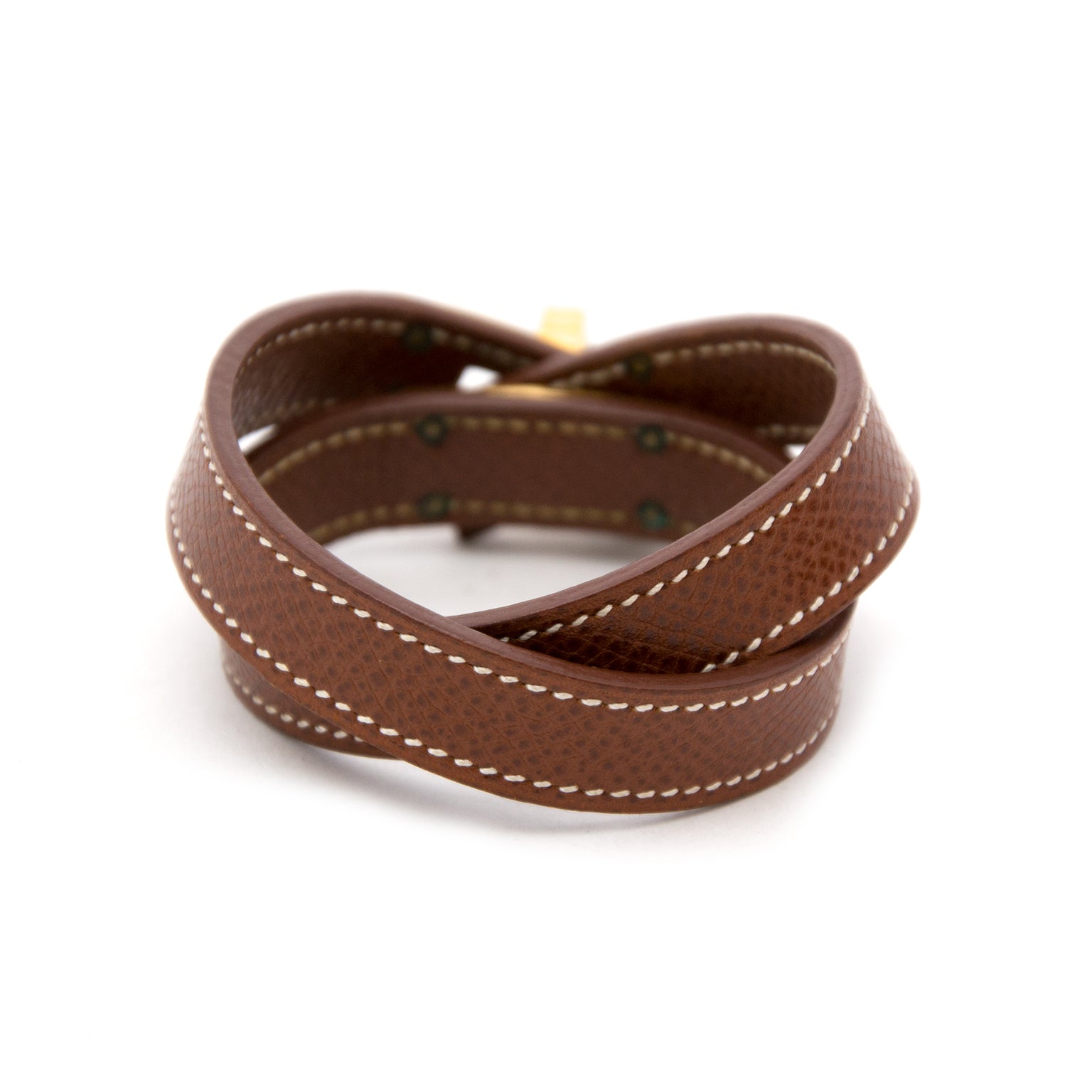 acheter en ligne Hermès Kelly Double Tour Marron GHW